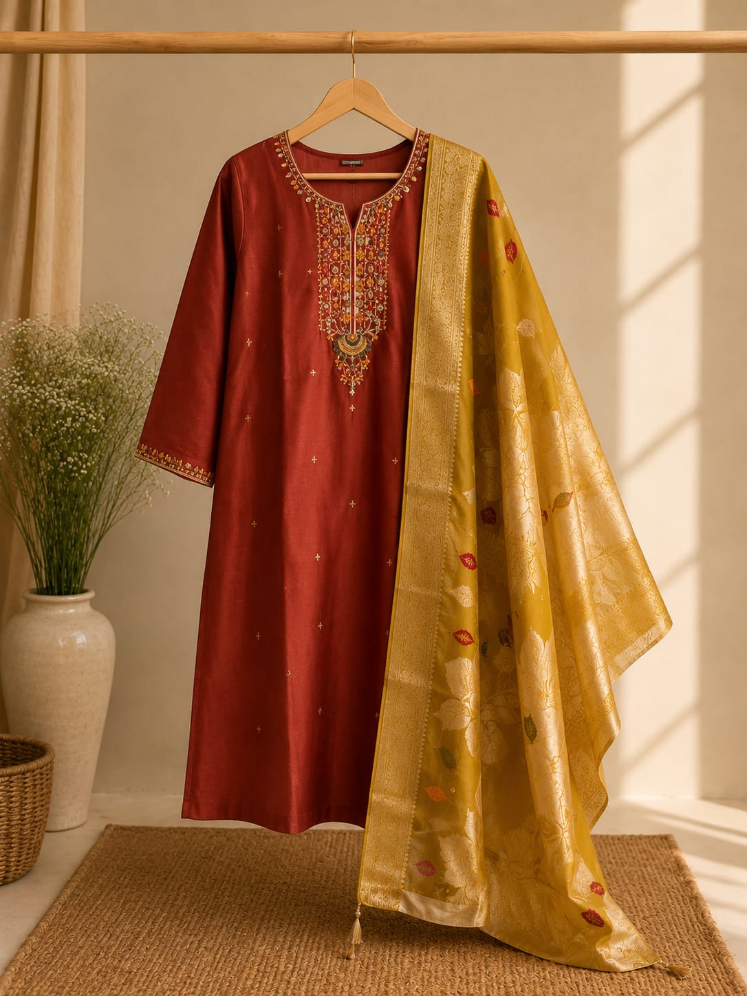 Standard Silk Cotton Kurtha